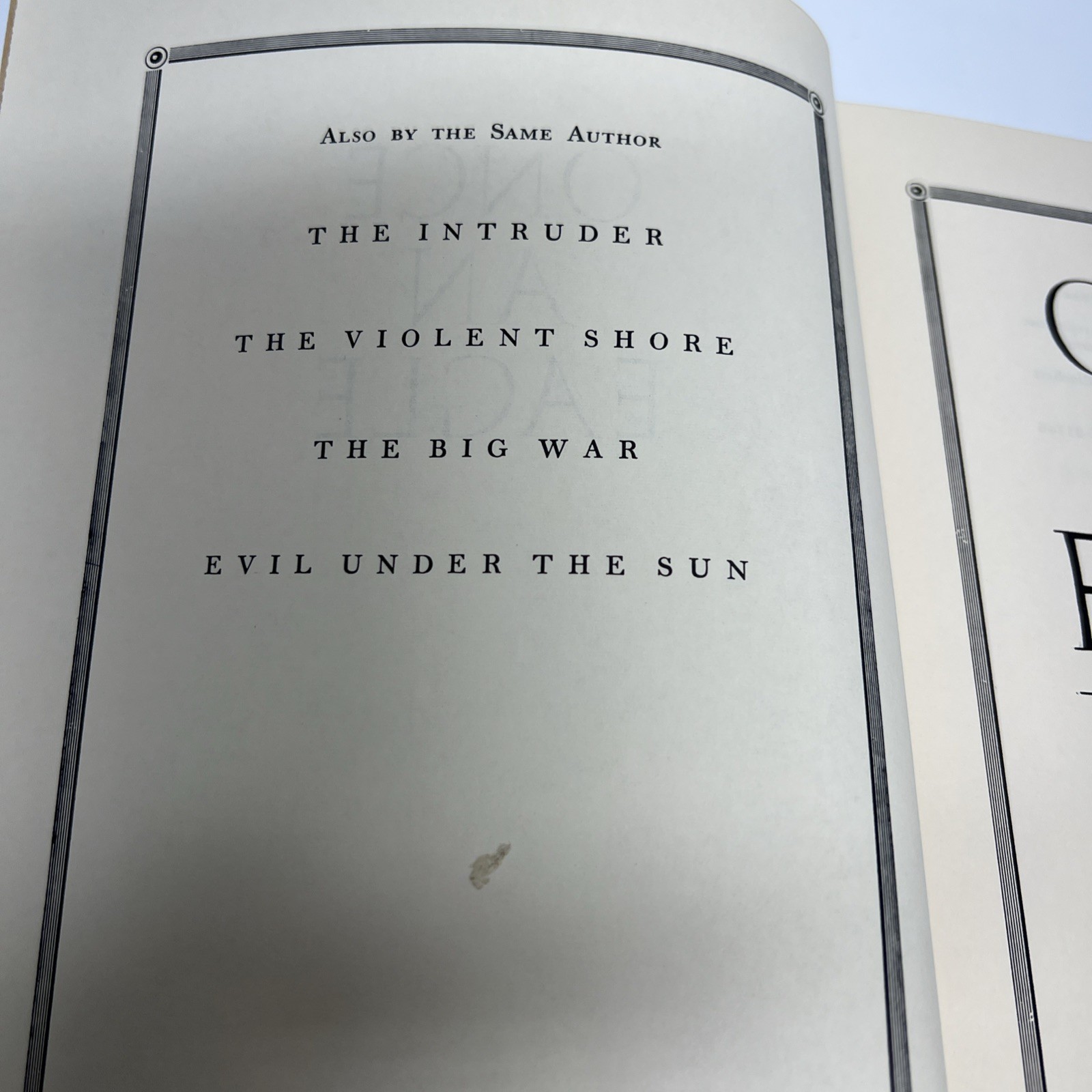 Once an Eagle By Anton Myrer 1st Edition 1968 Rare Book Of The Month Club HB/DJ