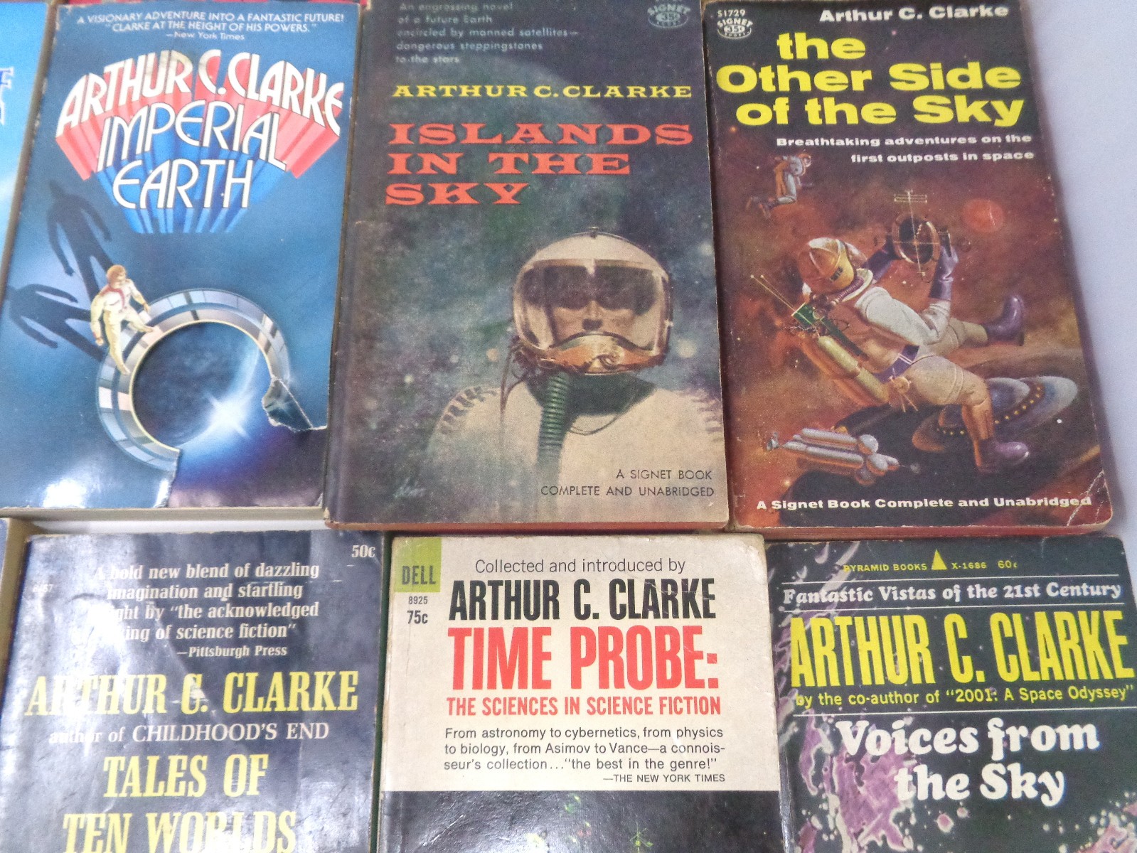 Lot of 25 Arthur C. Clarke sci‑fi paperbacks: Childhood’s End, Rendezvous with..