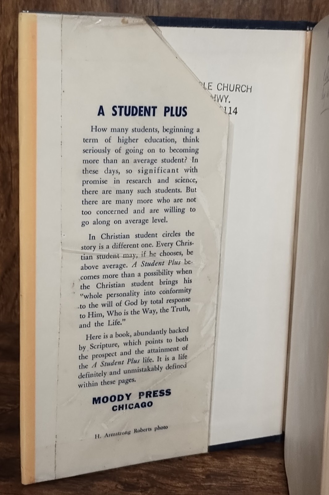 A Student Plus Angelyn Grace Dantuma Moody Press 1959 Vintage Christian Nonficti