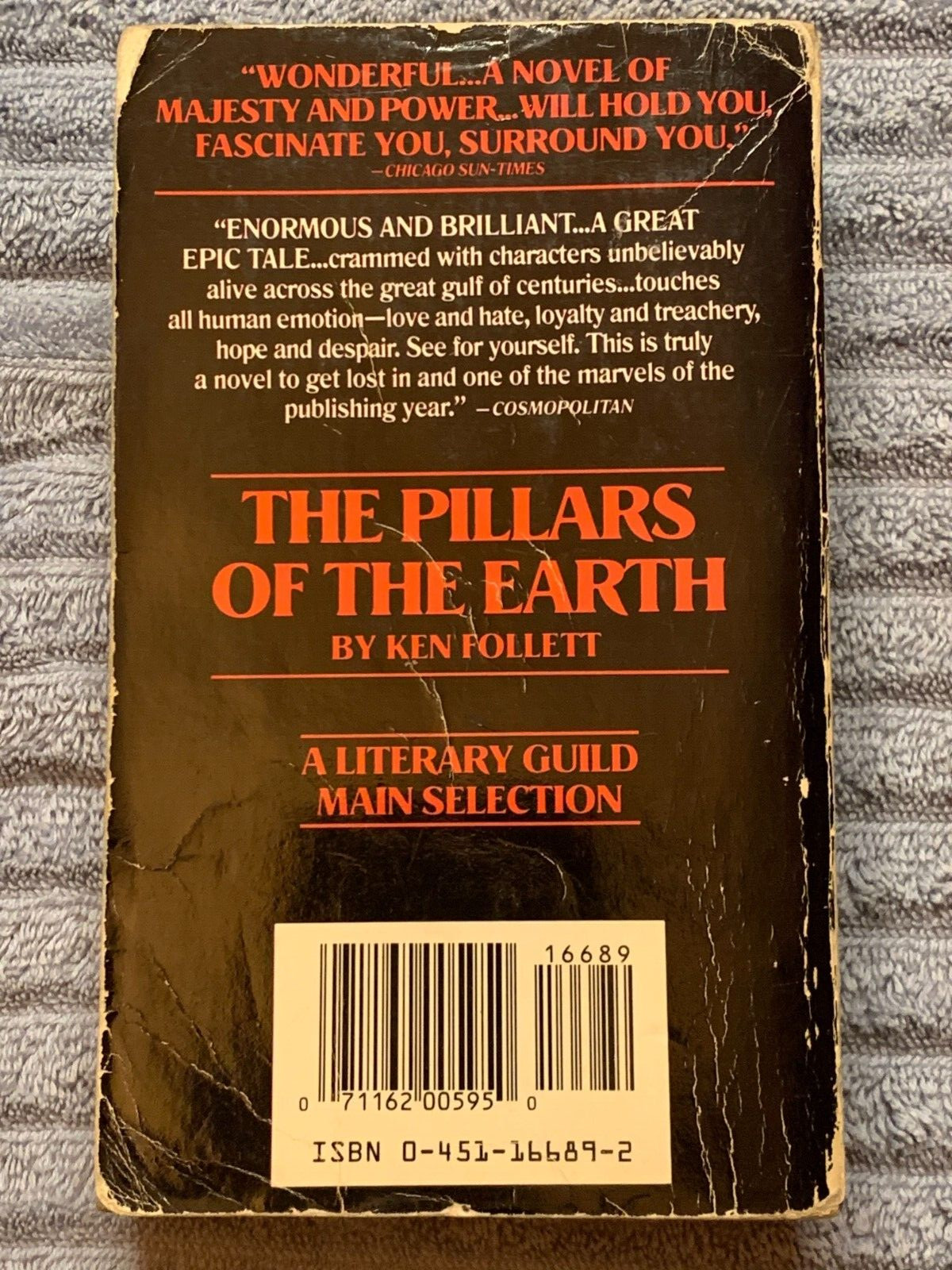The Pillars of the Earth by Ken Follett 1990 Signet 1st Edition Paperback *Grail