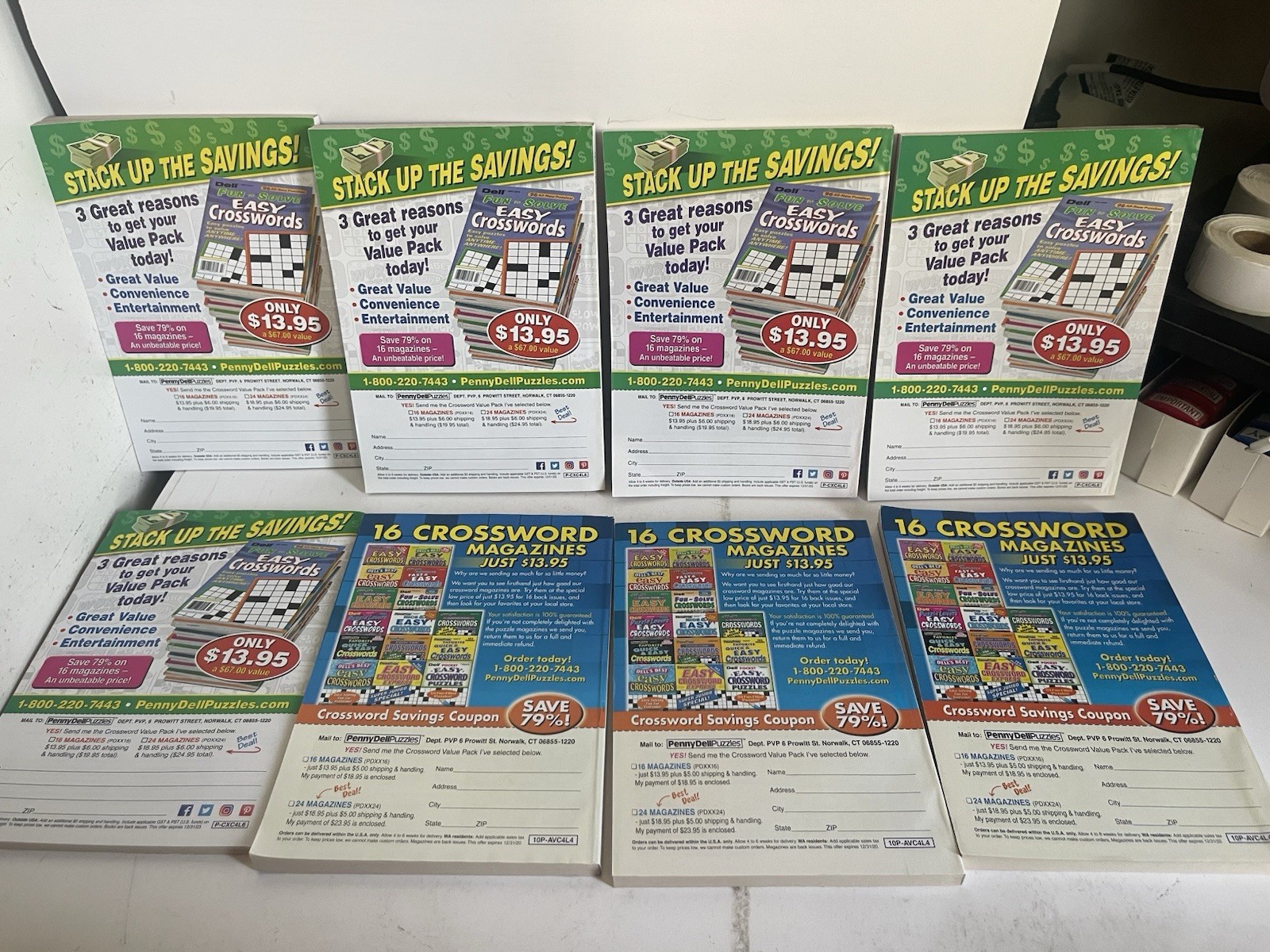 Lot of 33 Penny Press Dell Word Search Puzzle Books Word Seek Random Mix