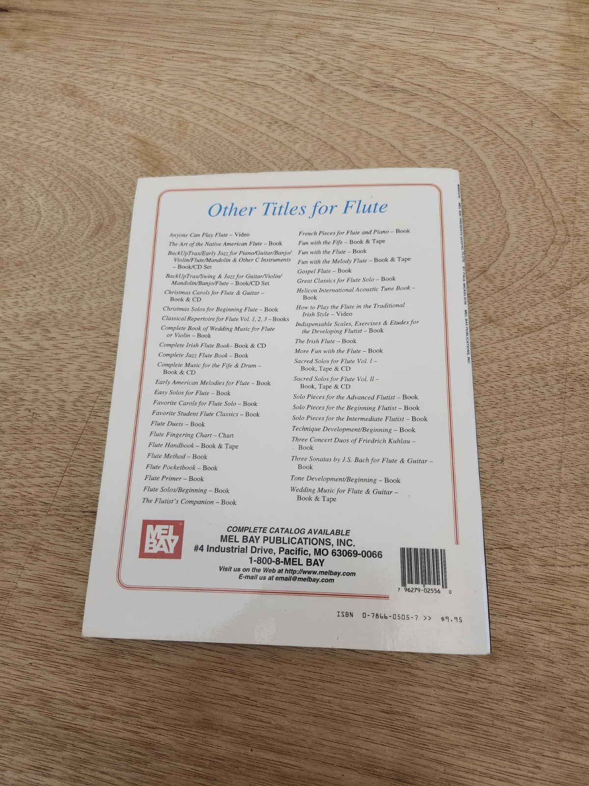 GOSPEL FLUTE By Paul Mickelson Mel Bay Presents Sheet Music 1995