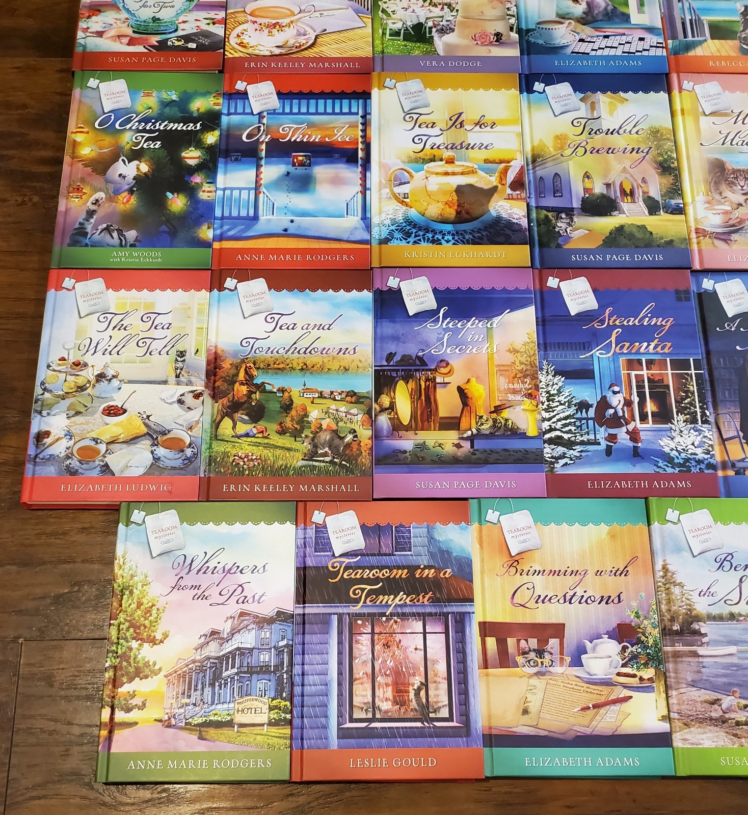 Tearoom Mysteries Series Hardcover Books by Guideposts – Lot of 19