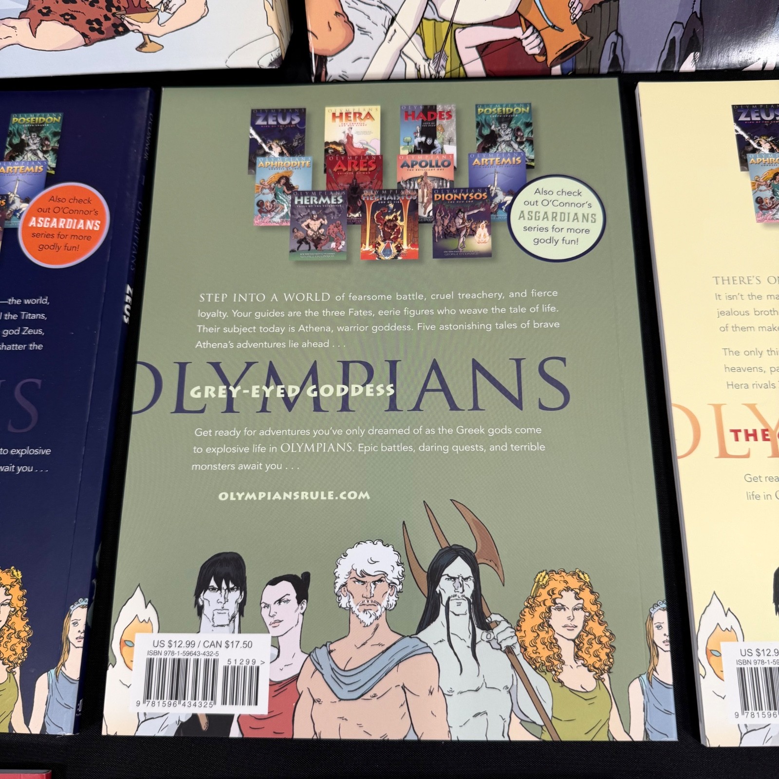 Olympians Volumes 1-6 Paperback Box Set by George O’Connor (2014) w/Poster!