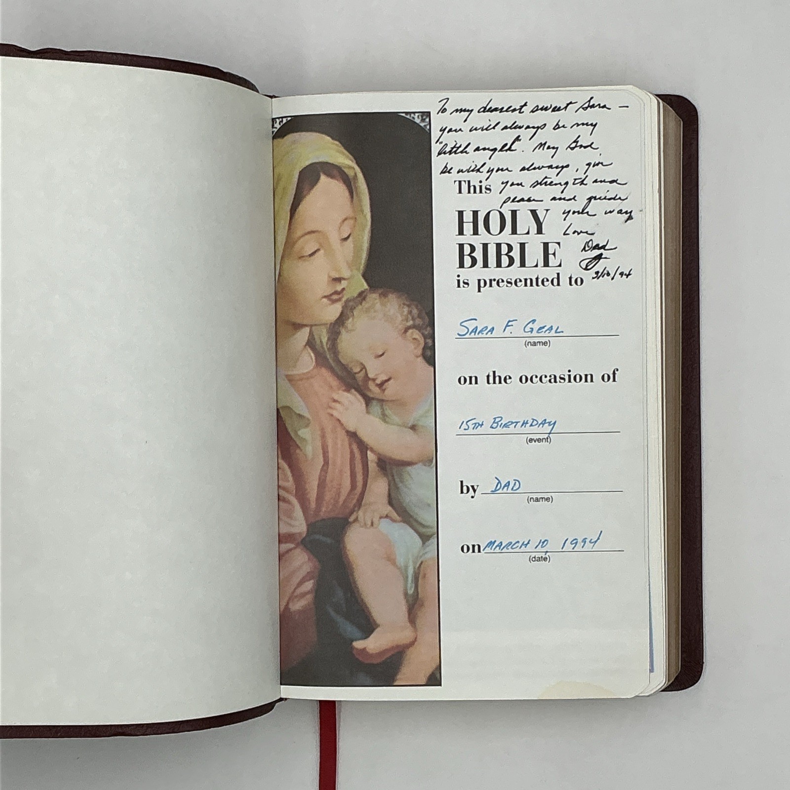 1987 New American Bible Holy Bible Catholic Bible Press 9055NBG Bonded Leather