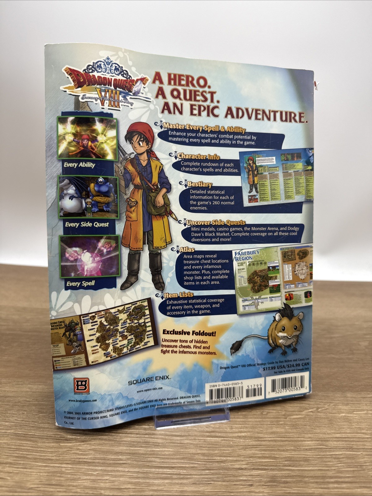Dragon Quest VIII Journey of the Cursed King Brady Games Strategy Guide With Map