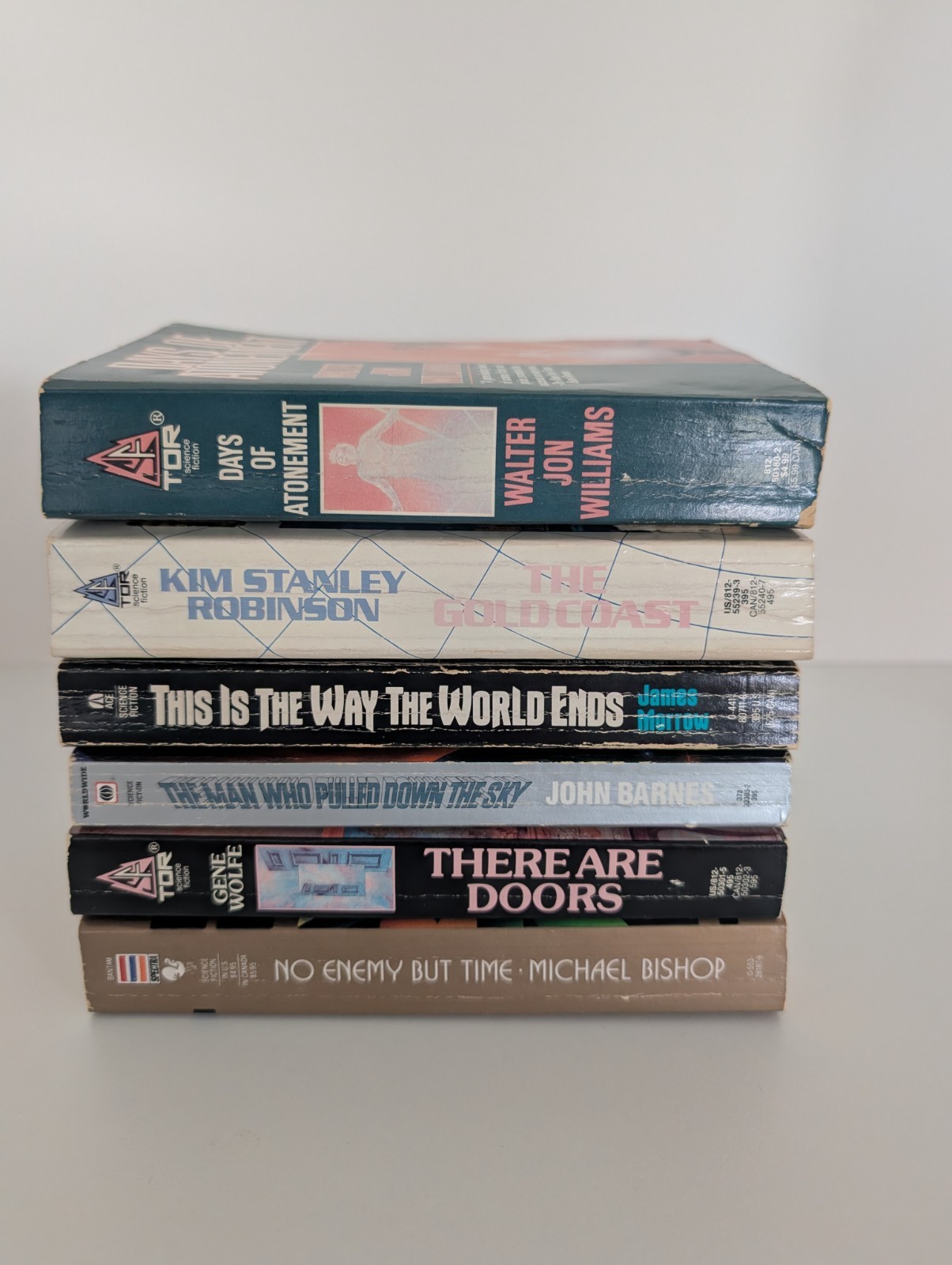 Literary Sci-Fi Paperback Lot Wolfe Robinson Bishop Dystopian 6 Books
