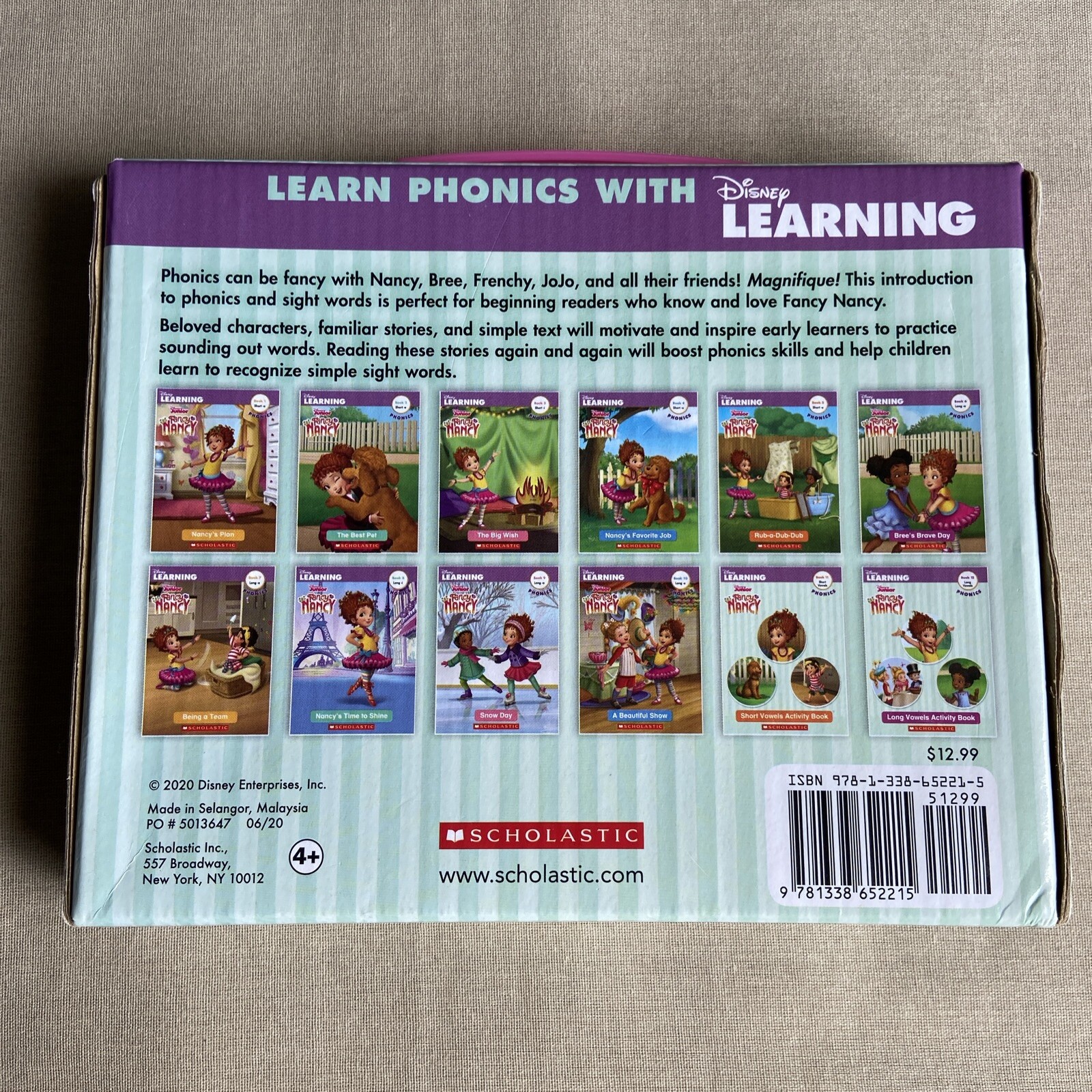 Fancy Nancy: Phonics Reading Program 2-12 (Disney Jr. Book Box Set) Sight Words