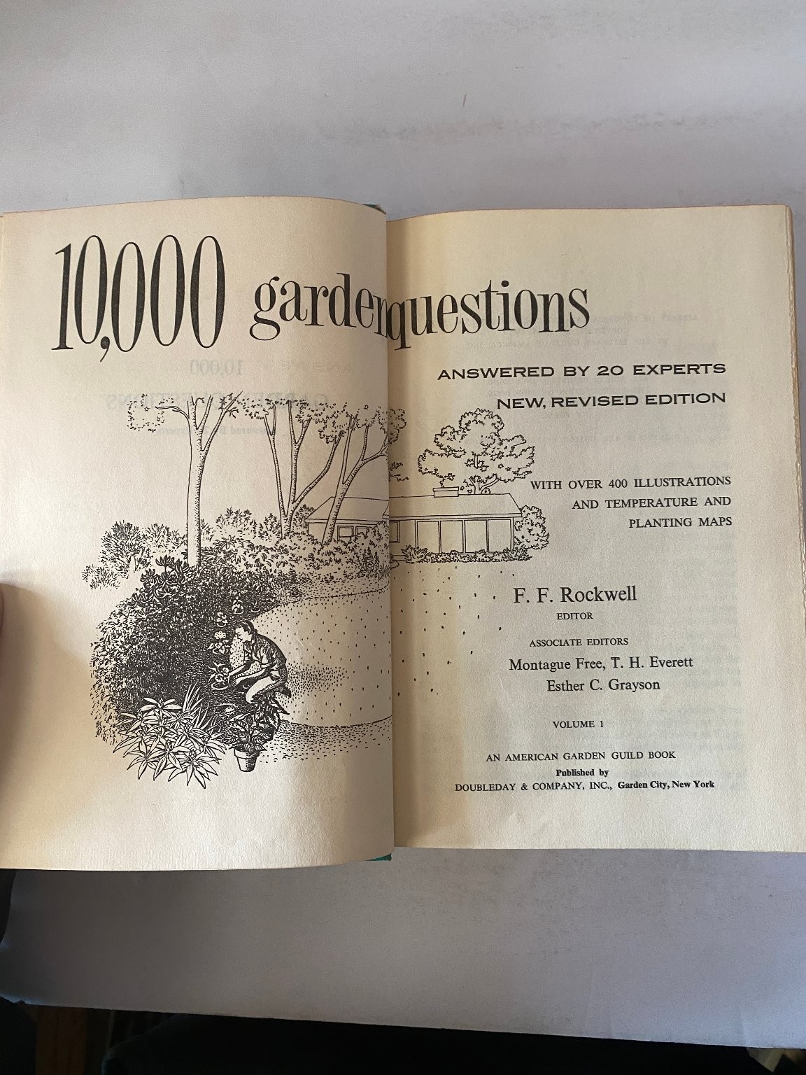 10,000 Garden Questions Rockwell NEW REVISED EDITION Doubleday Gardening
