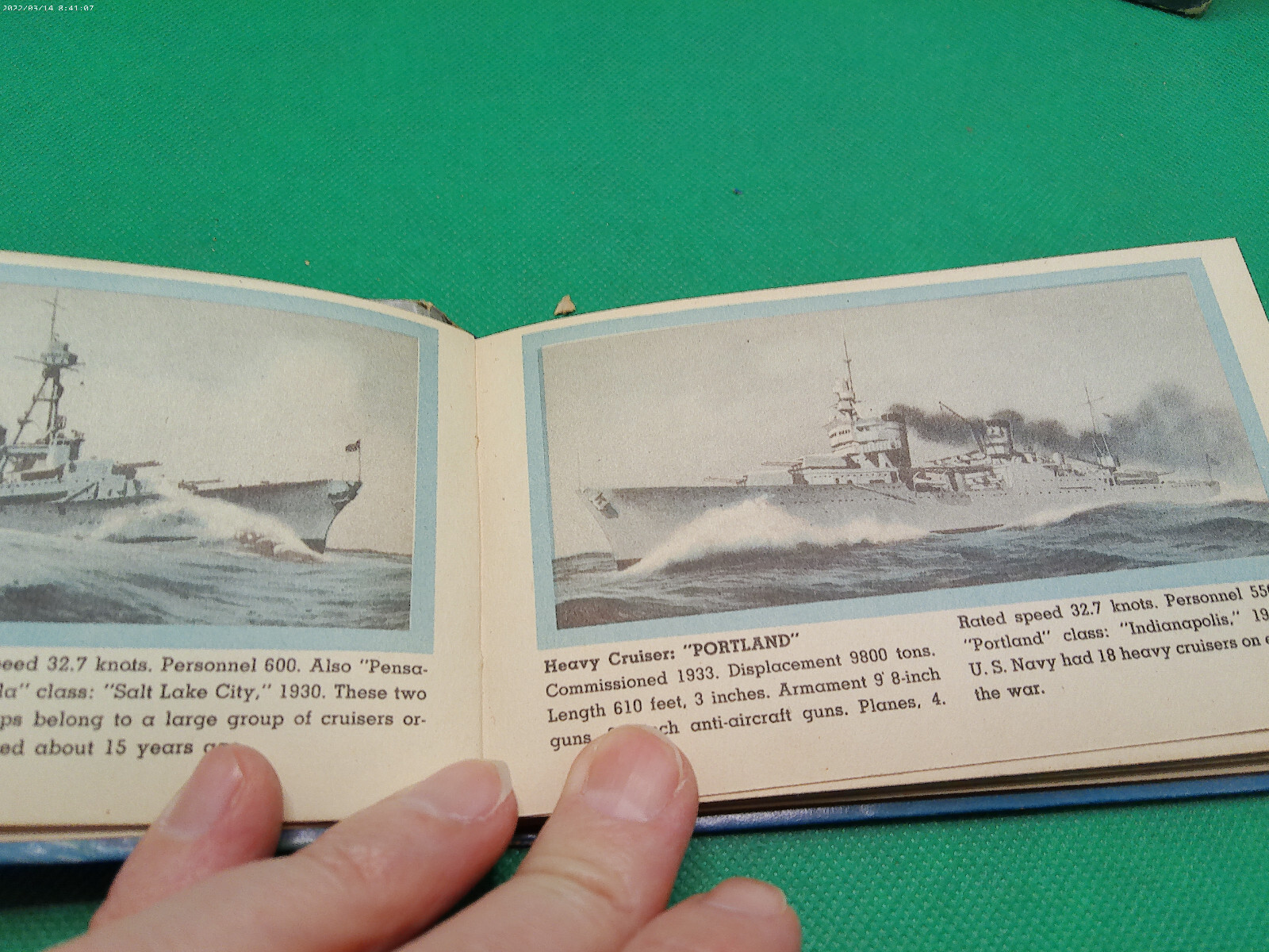 Flag United States US Navy WWII era book HB 1938 1942 dated Whitman Rand McNally
