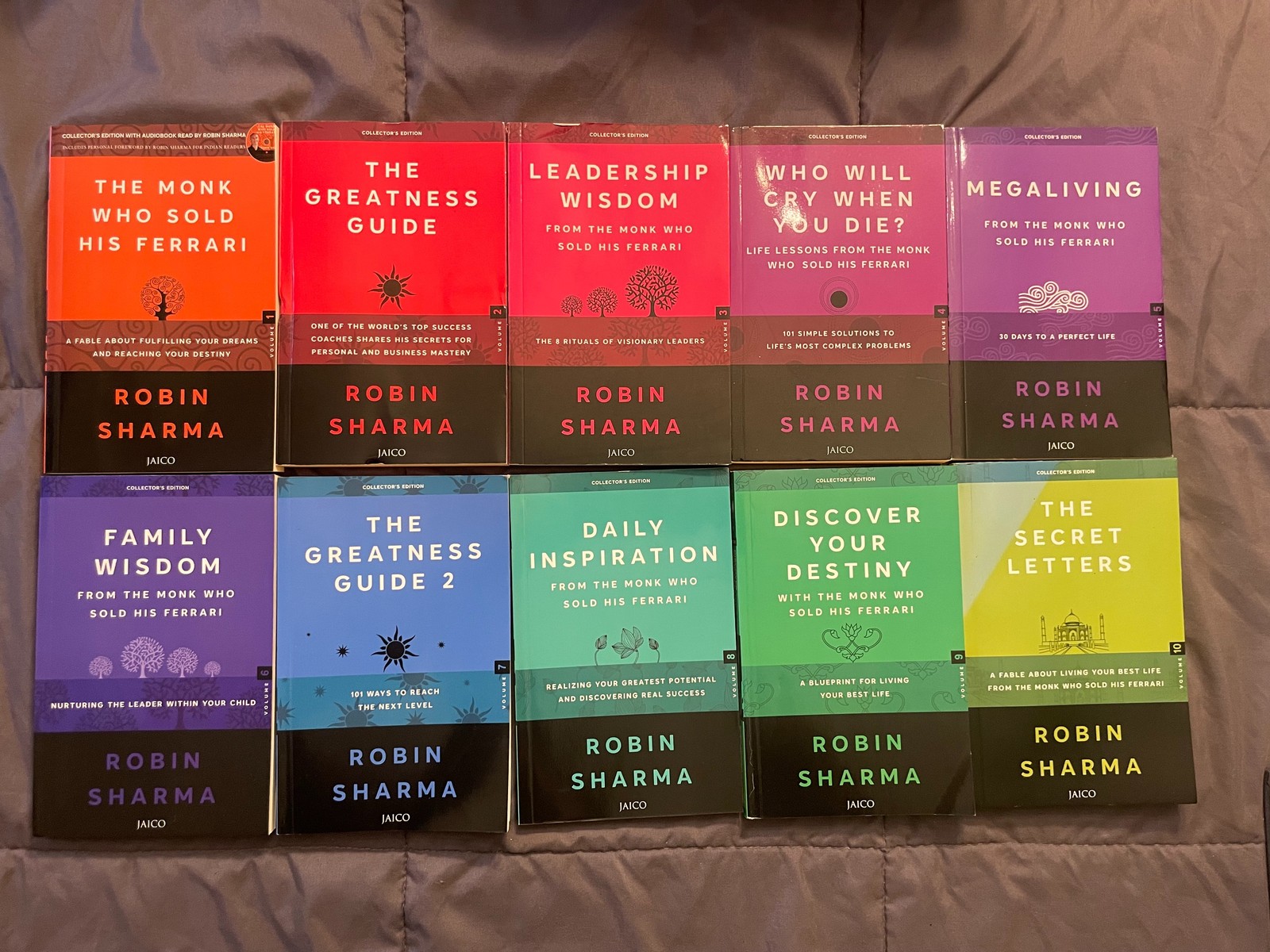 Robin Sharma Collector’s Edition 10 Volume Pack The Monk Who Sold His Ferrari