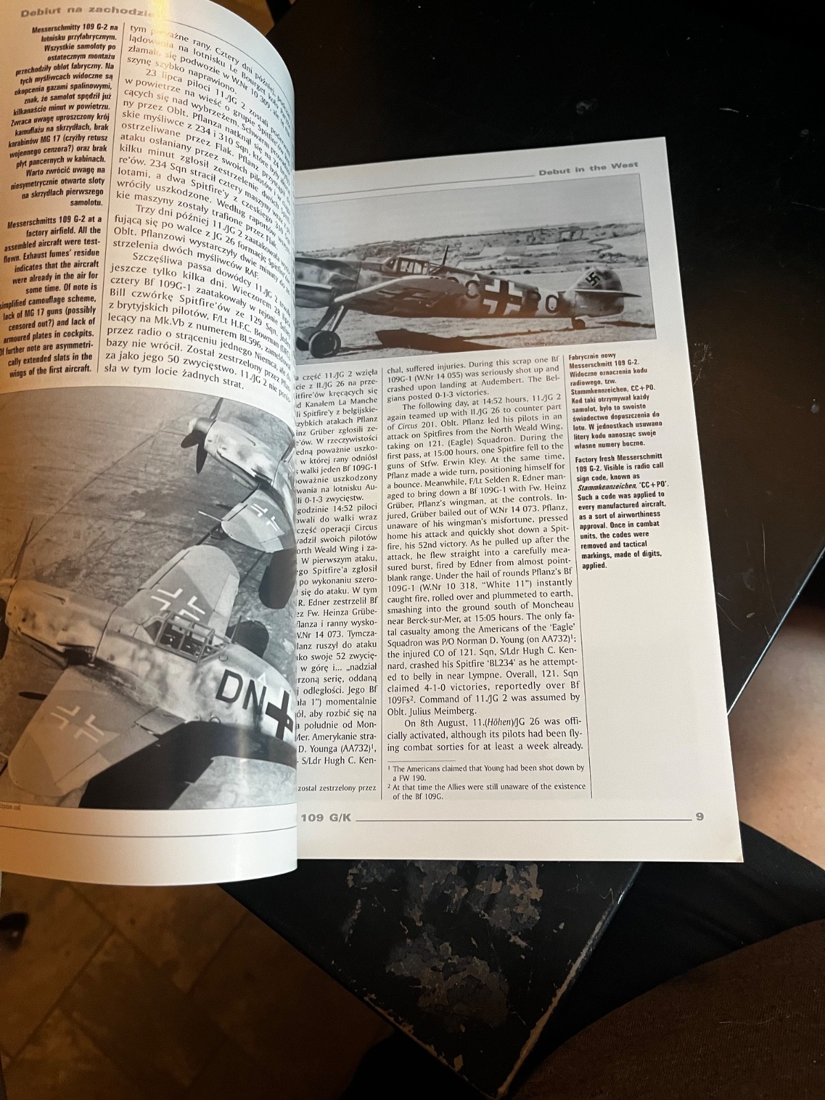 Messerschmitt Bf 109 G/K Vol II. KAGERO MONOGRAPH #22 Krzysztof Janowicz w/mask