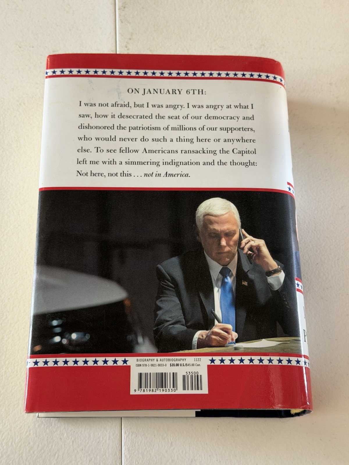 “So Help God” Memoir By Mike Pence With Jan 6th Color Photo Section!