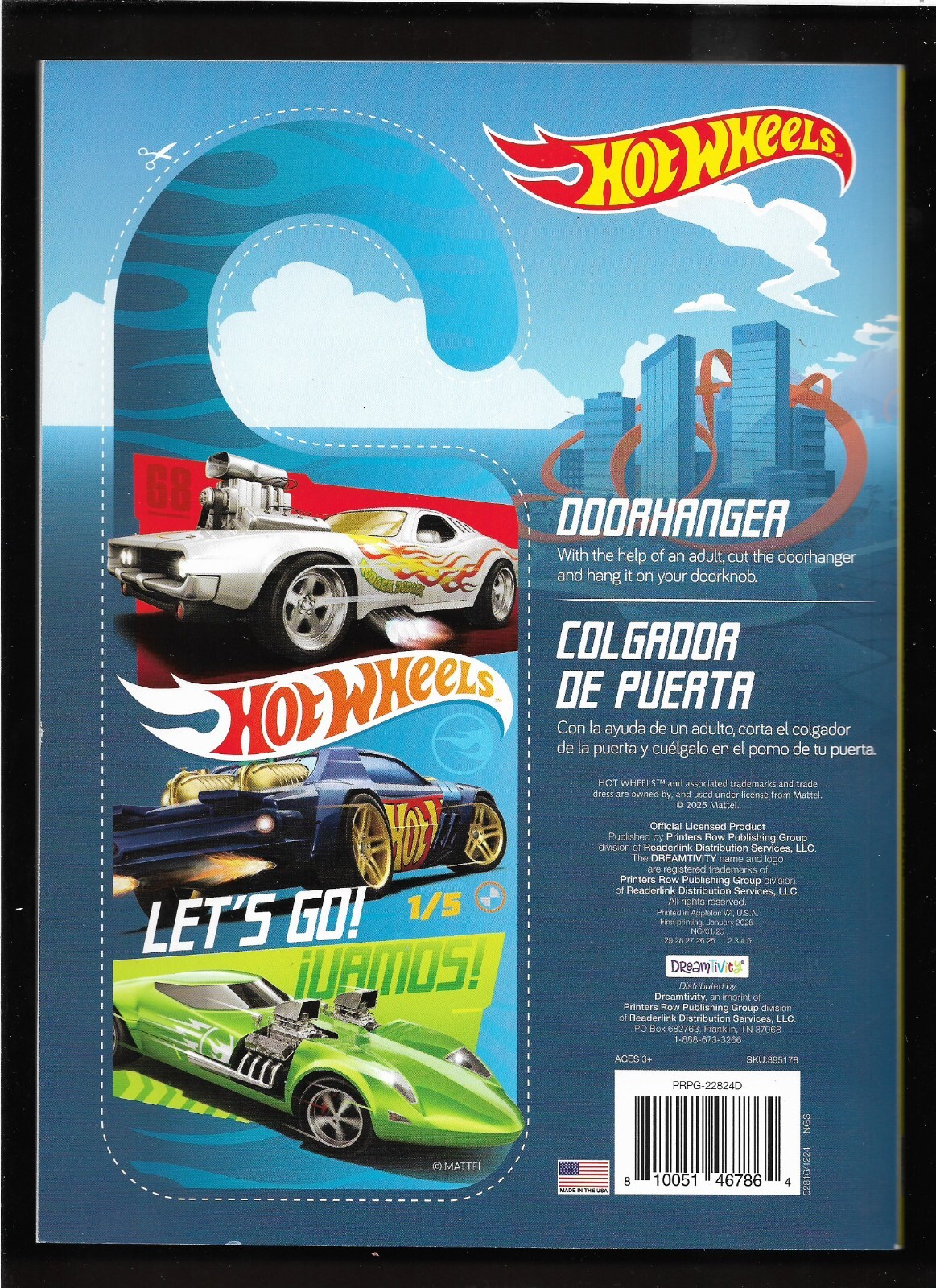 2025 Hot Wheels Coloring Book UNUSED NM/High Grade Original