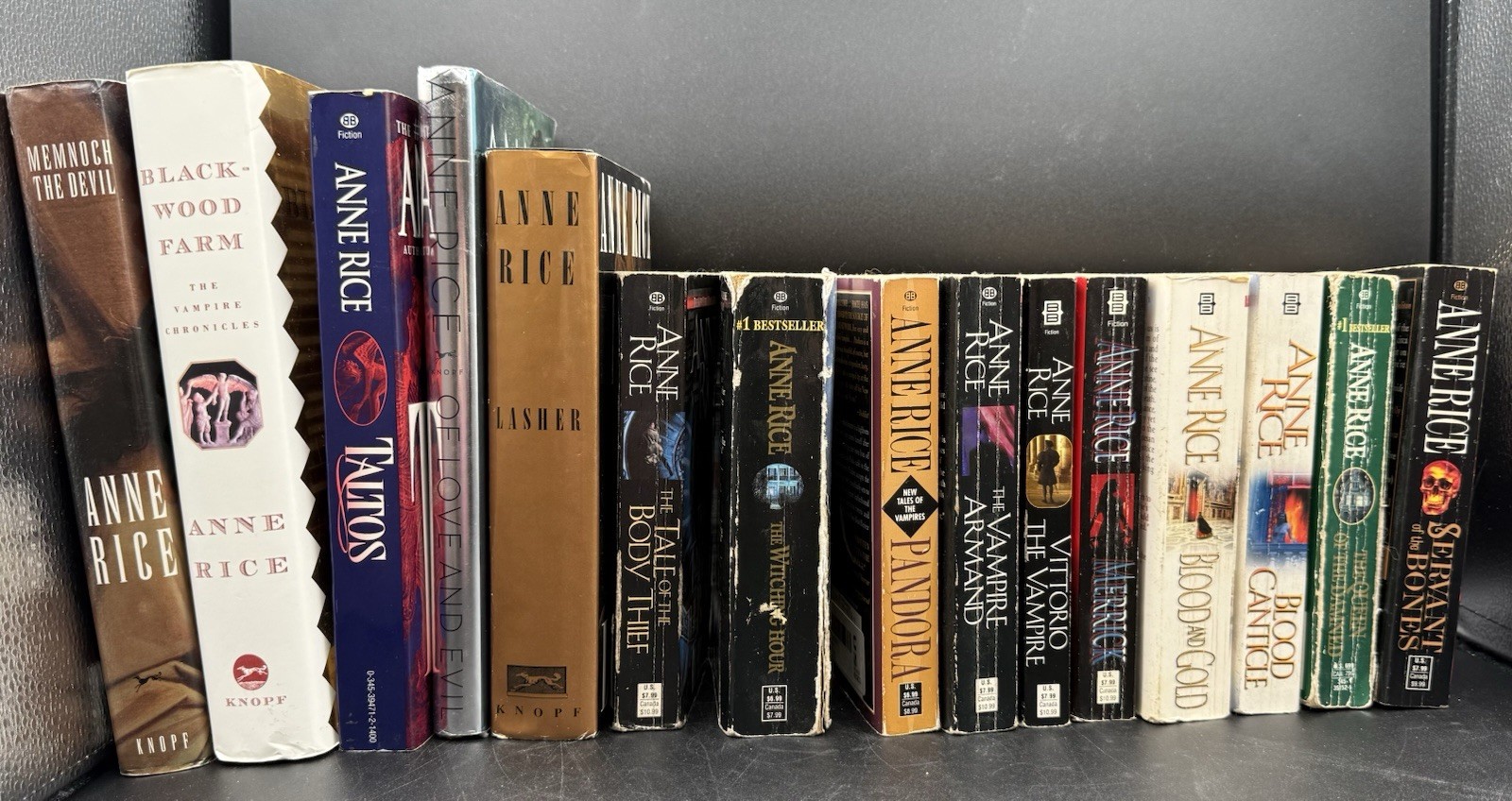 Lot of 15 Anne Rice Hardcover Paperback Mix Series Book Lot