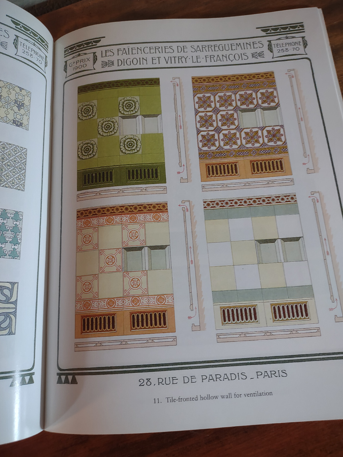 Turn-Of-The-Century Tile Designs in Full Color Edited by L. Francois – paperback