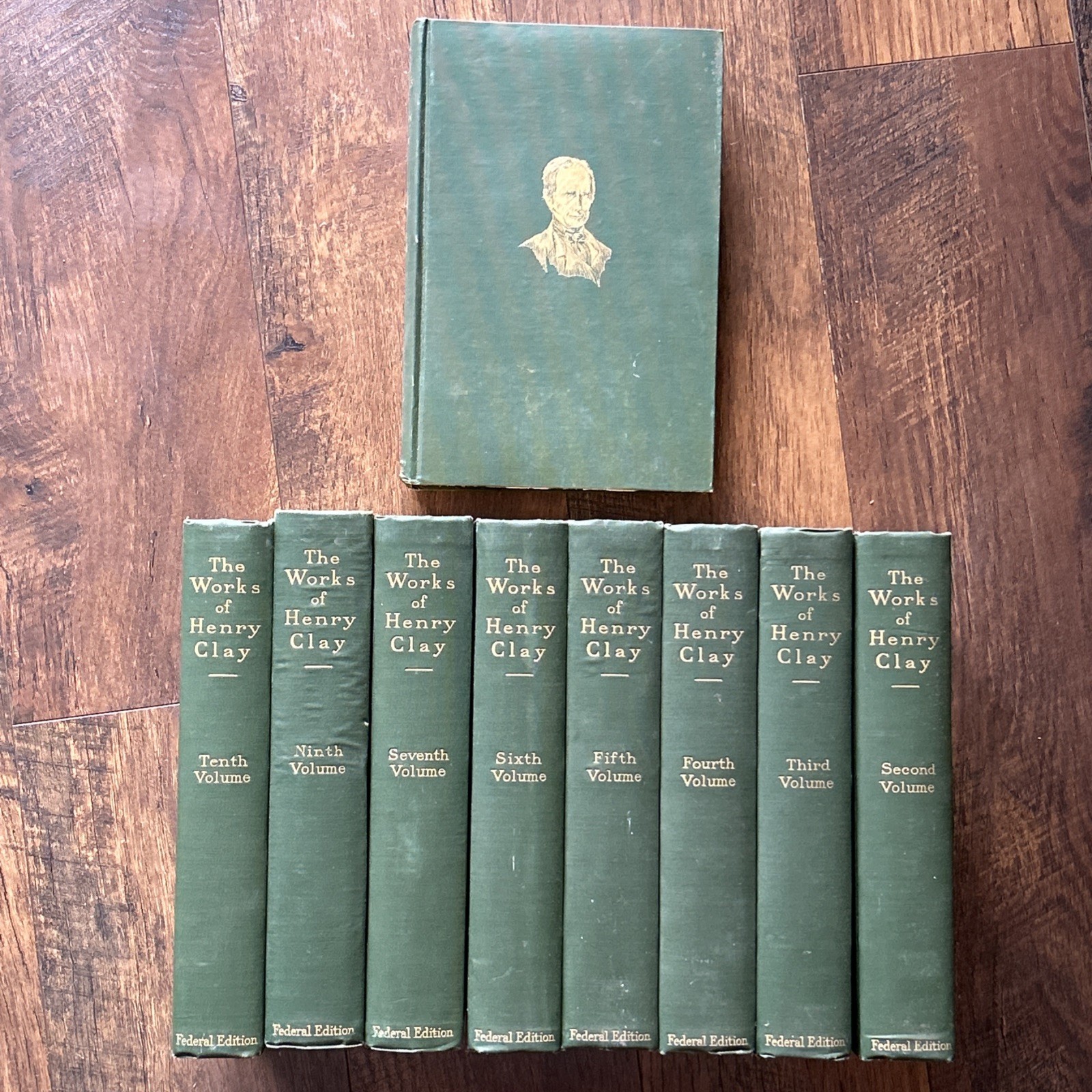 Set 9 Volumes 1904 The WORKS OF HENRY CLAY Federal Limited Edition SIGNED Books