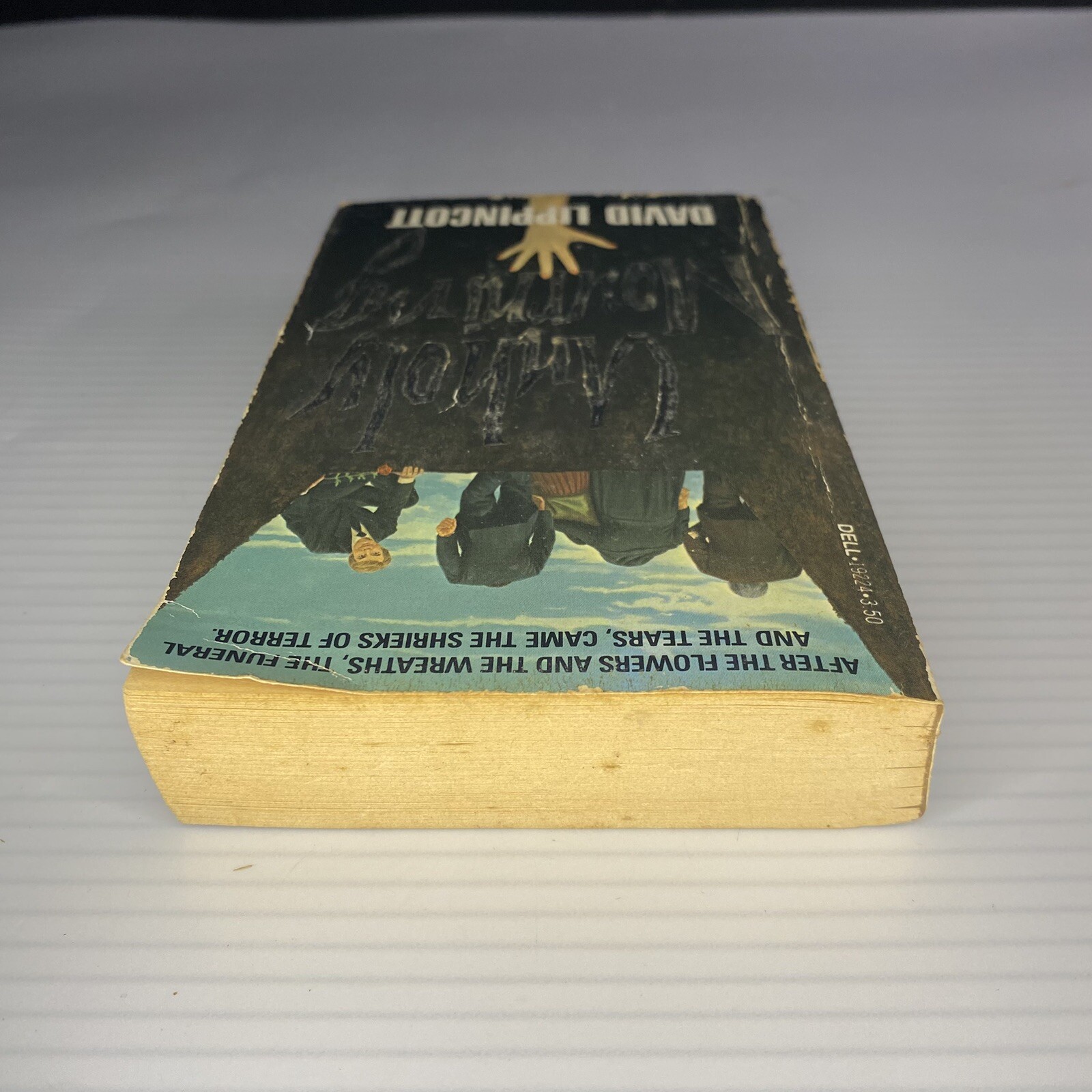 Unholy Mourning Horror Paperback Book by David Lippincott from Dell Books 1982