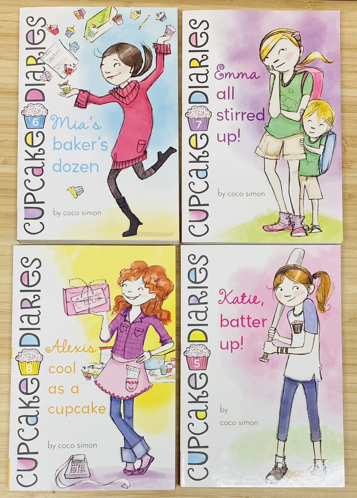 Partial Series Set CUPCAKE DIARIES By COCO SIMON 1 – 8 Books Middle School