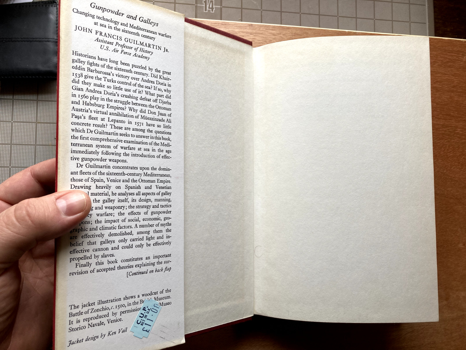 Gunpowder and Galleys by John Francis Guilmartin, Jr. 1974 Like New