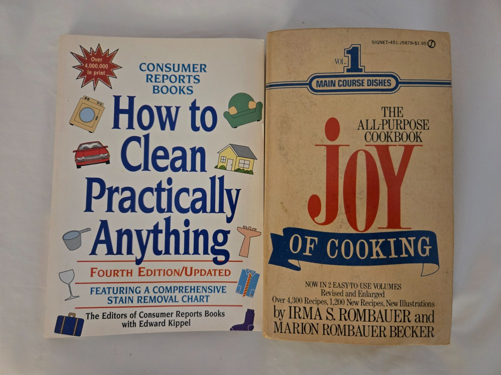 Vintage Cookbooks Lot 9 Joy of Cooking Book of Tofu Wine Gourmet Diet Reference