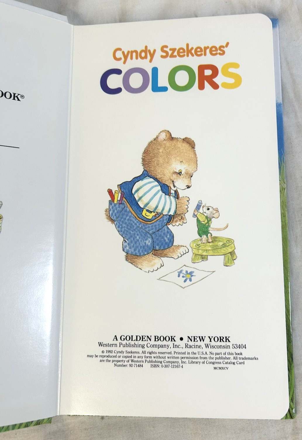 Vtg Cyndy Szekeres’ Counting Colors ABC Books Golden Sturdy Board Set of 3
