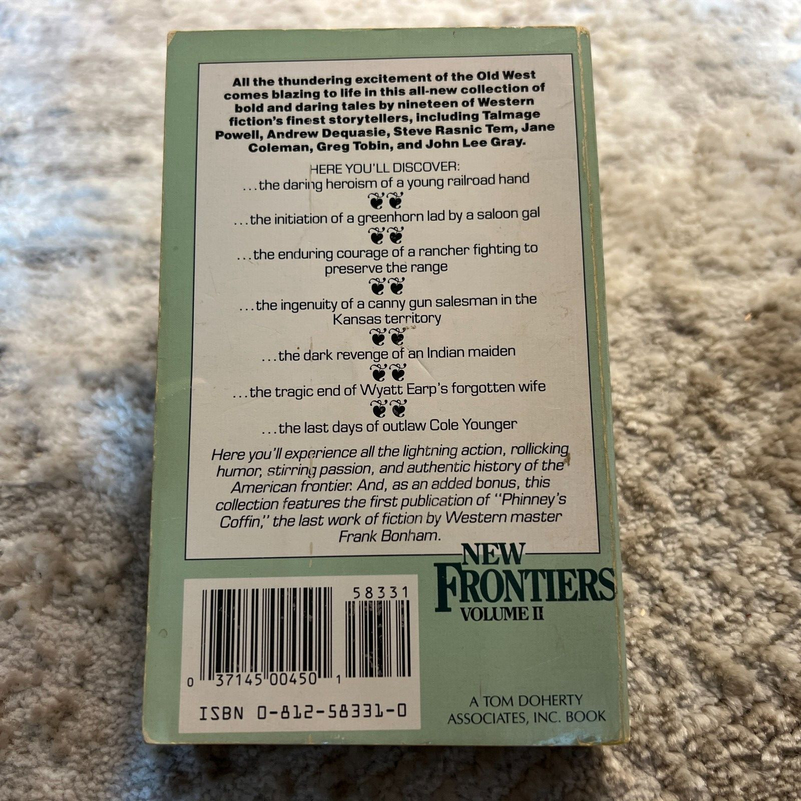 New Frontiers Volume II Western Paperback Book by Martin G. Greenberg TOR 1990