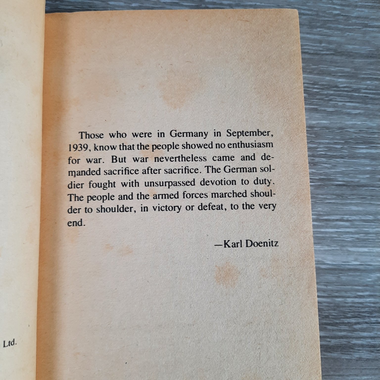 Memoirs Ten Years and Twenty Days Karl Doenitz 1959 Third Reich LB