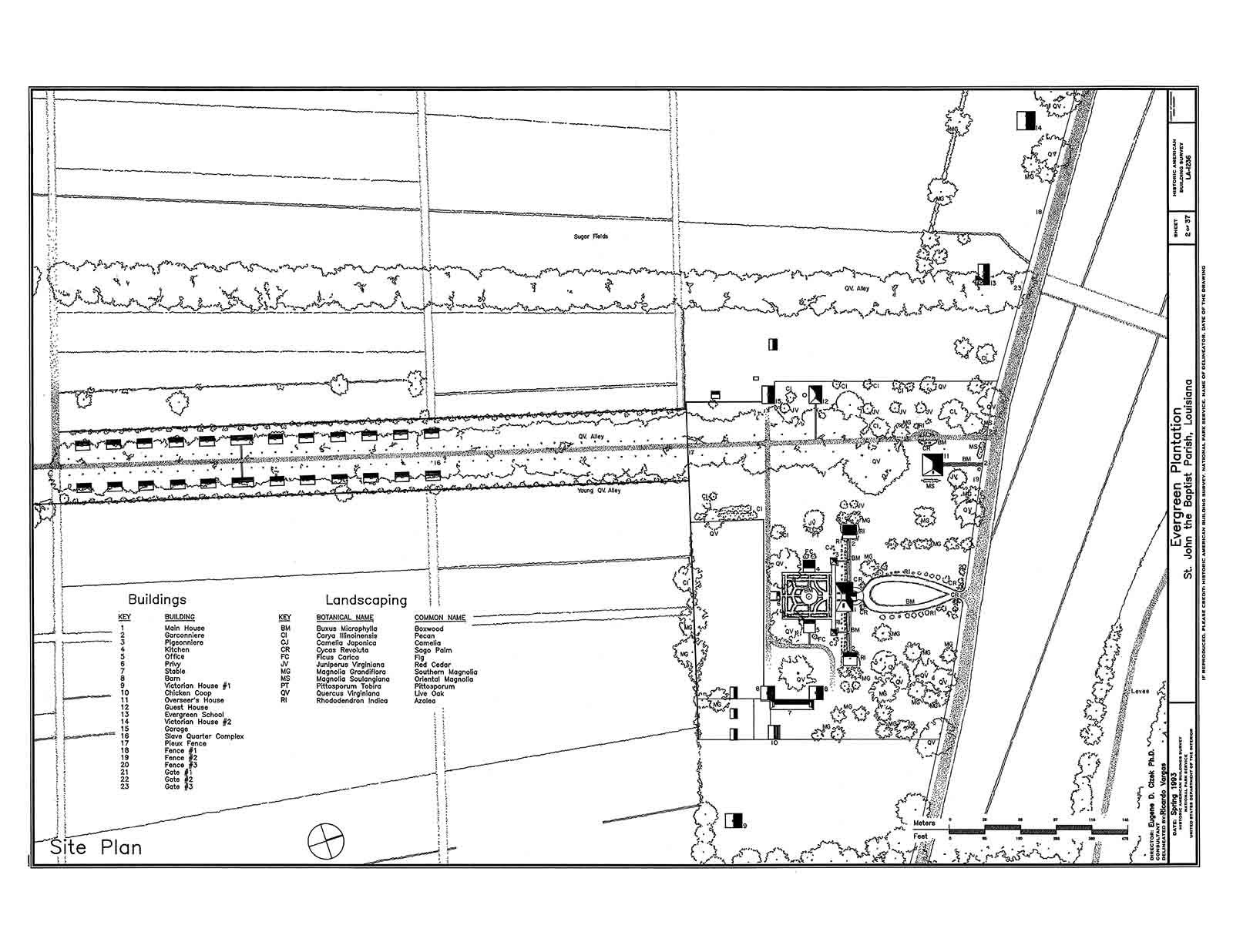 Evergreen Plantation Drawings, Edgard LA – Historic House Plans