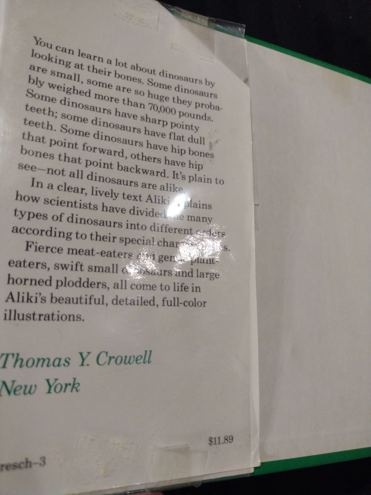 Let’s-Read-and-Find-Out-Science Ser.: Dinosaurs Are Different by Aliki (1985,…