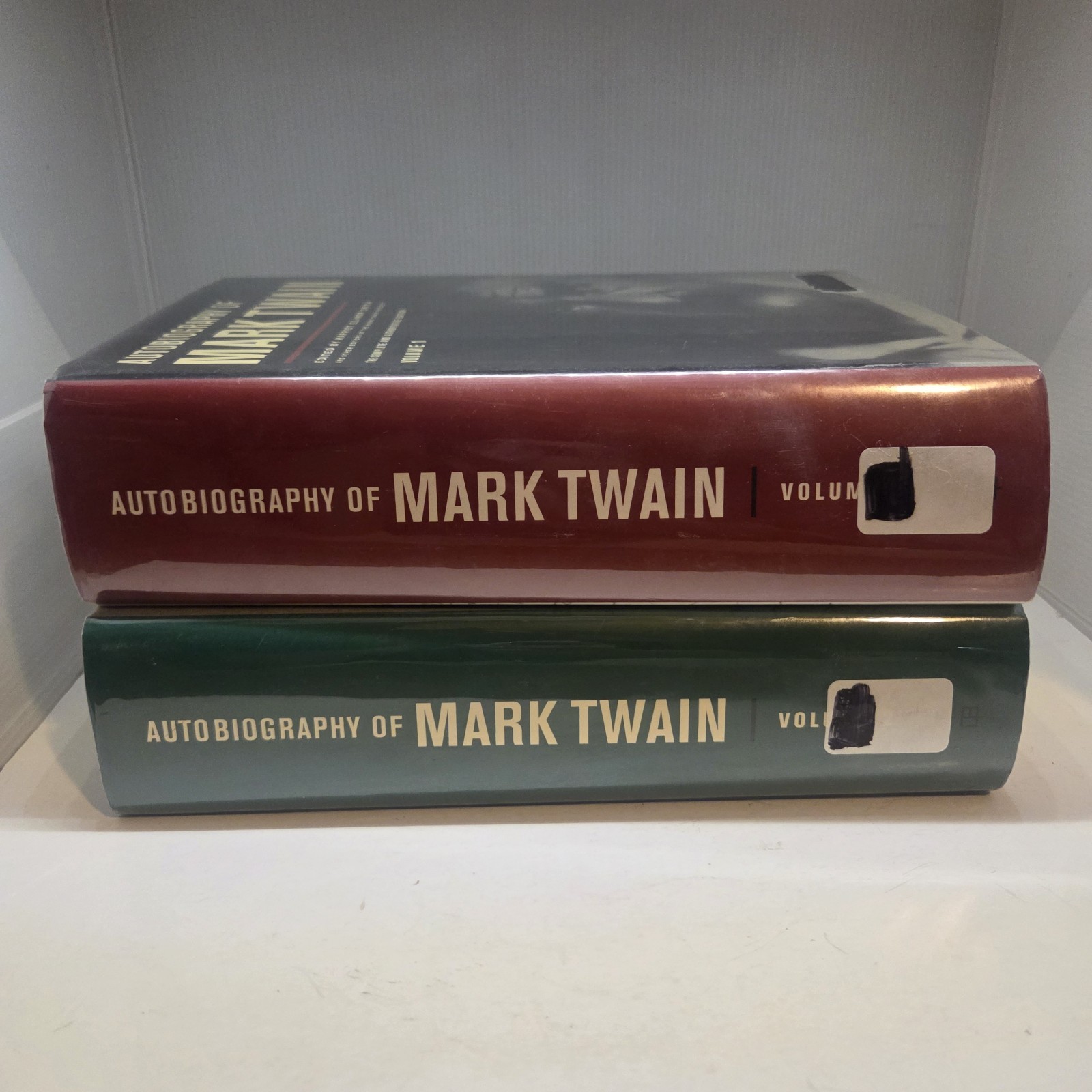Mark Twain Autobiography Book Lot Vol 1 & 2 HCDJ California University Press