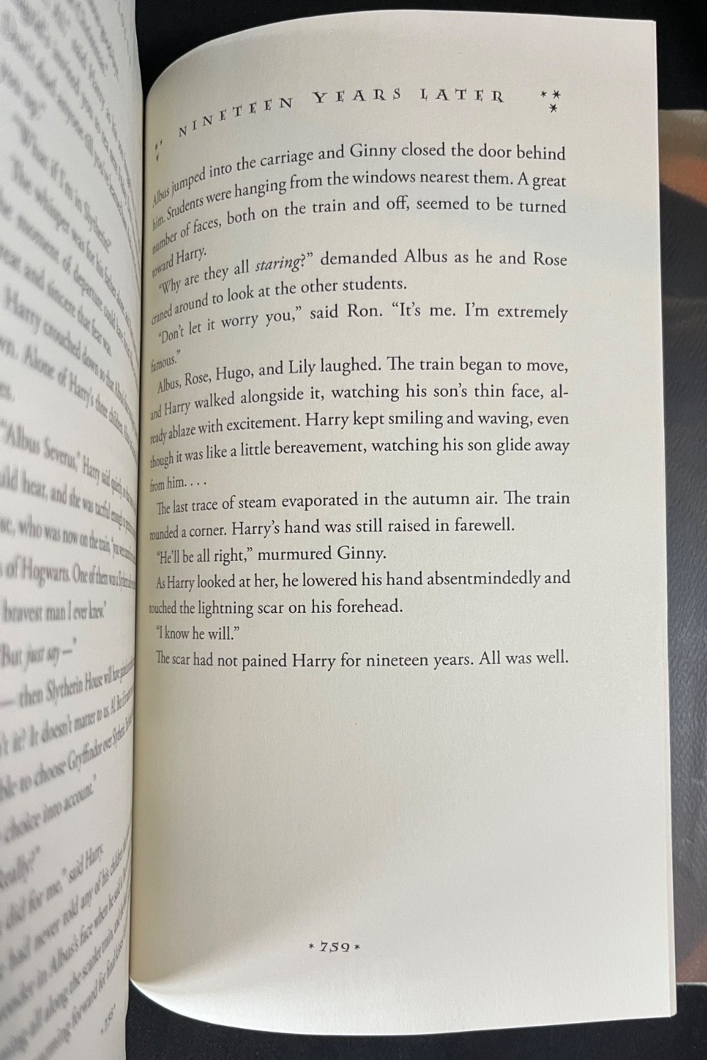 RARE HARRY POTTER and the Deathly Hallows 2007 1st Edition (ERROR) 759 End Page
