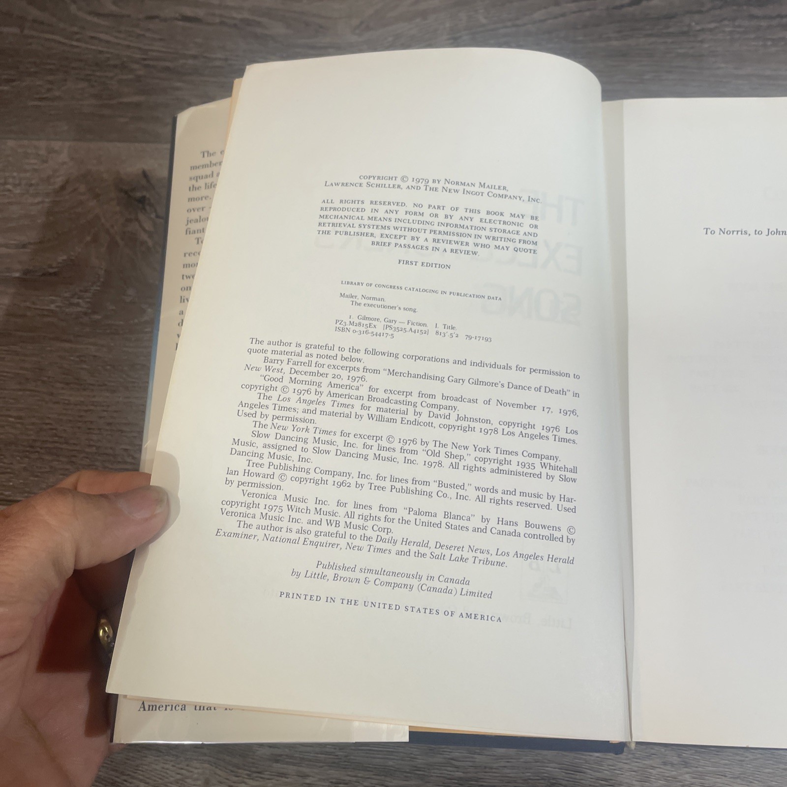 The Executioner’s Song (Pulitzer) Norman Mailer 1979 1st ed 1st print in Mylar