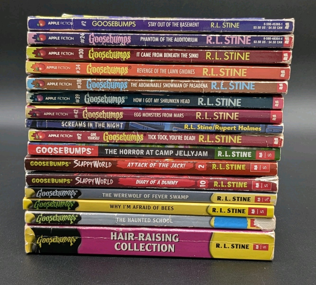 Lot Of 16 Goosebumps Books by R.L. Stine 1990’s-2000’s Vintage/Modern Mix