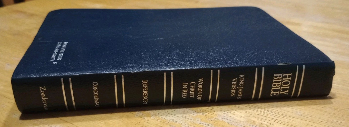 KJV Reference Bible ,Red Letter,Concordance,Maps Bonded Leather Zondervan 1994