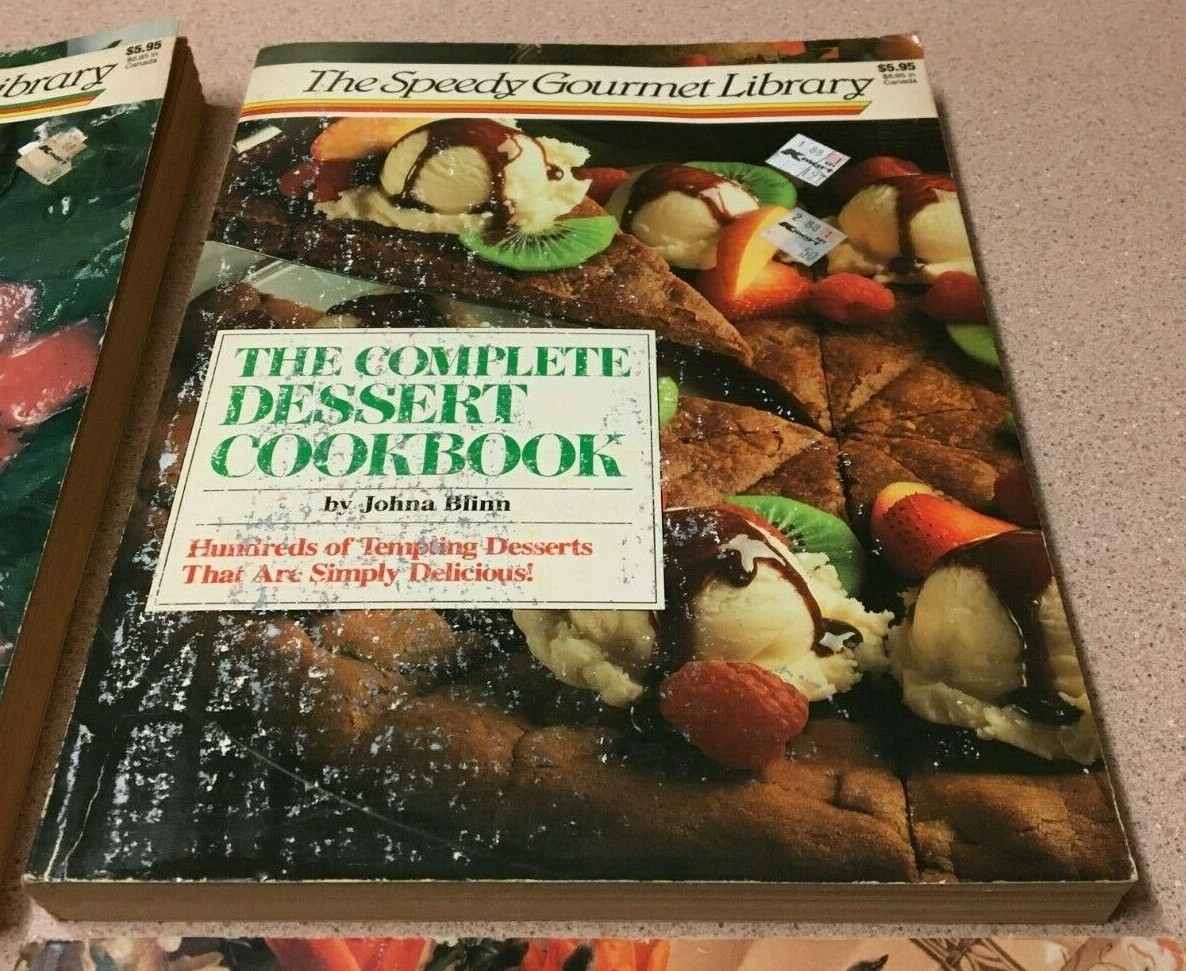 VINTAGE THE SPEEDY GOURMET LIBRARY COMPLETE COOKBOOK SET OF 4 JOHNA BLINN