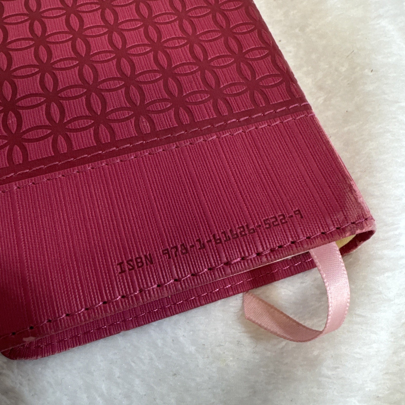 Barbour Holy Bible King James Version Pink Faux Leather KJV 9781616265229