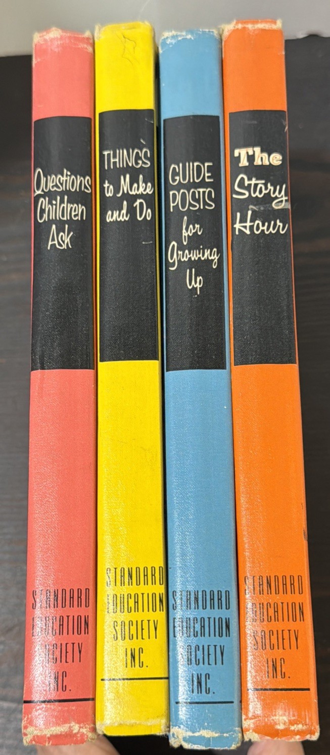 Vintage 1950s Child Horizons Books Lot Set 4 Illustrated Children’s Series