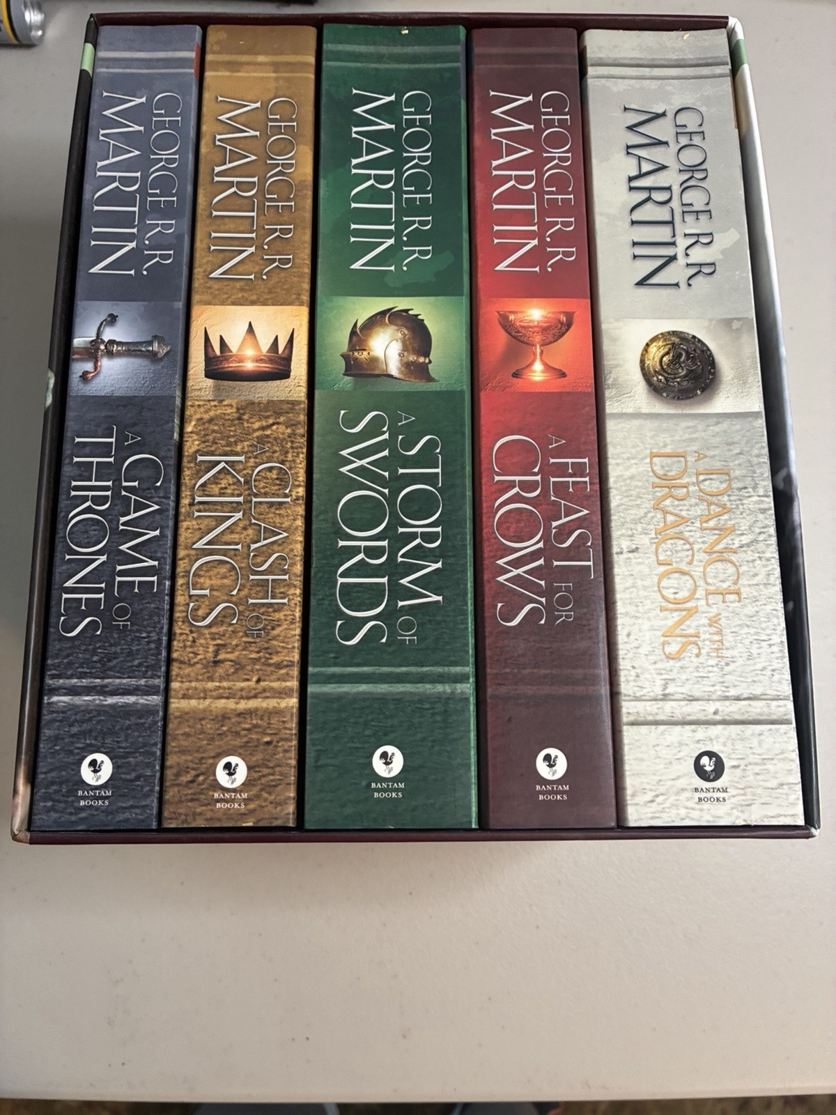 Game of Thrones: A Song of Ice and Fire 5 Book Box Set, by George R.R. Martin NM