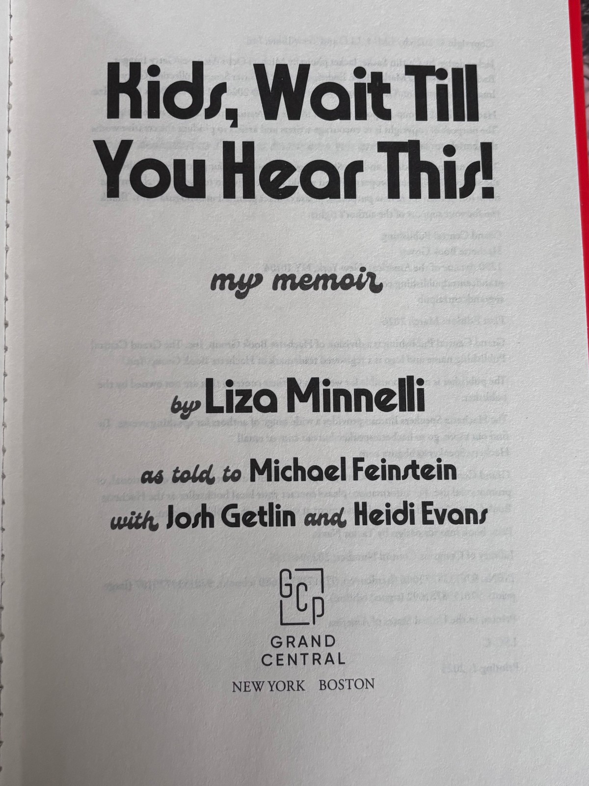 Kids, Wait till You Hear This! by Liza Minnelli (2026, Hardcover)