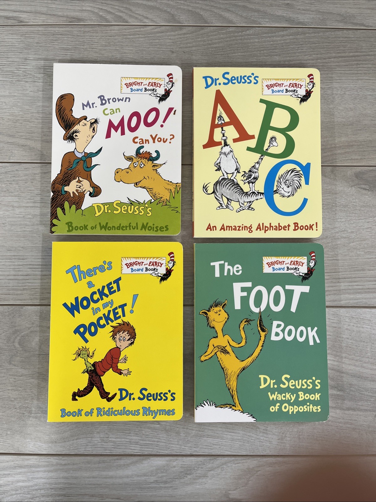 Dr. Seuss’s Box of Bright and Early Board Books Set Random House C2
