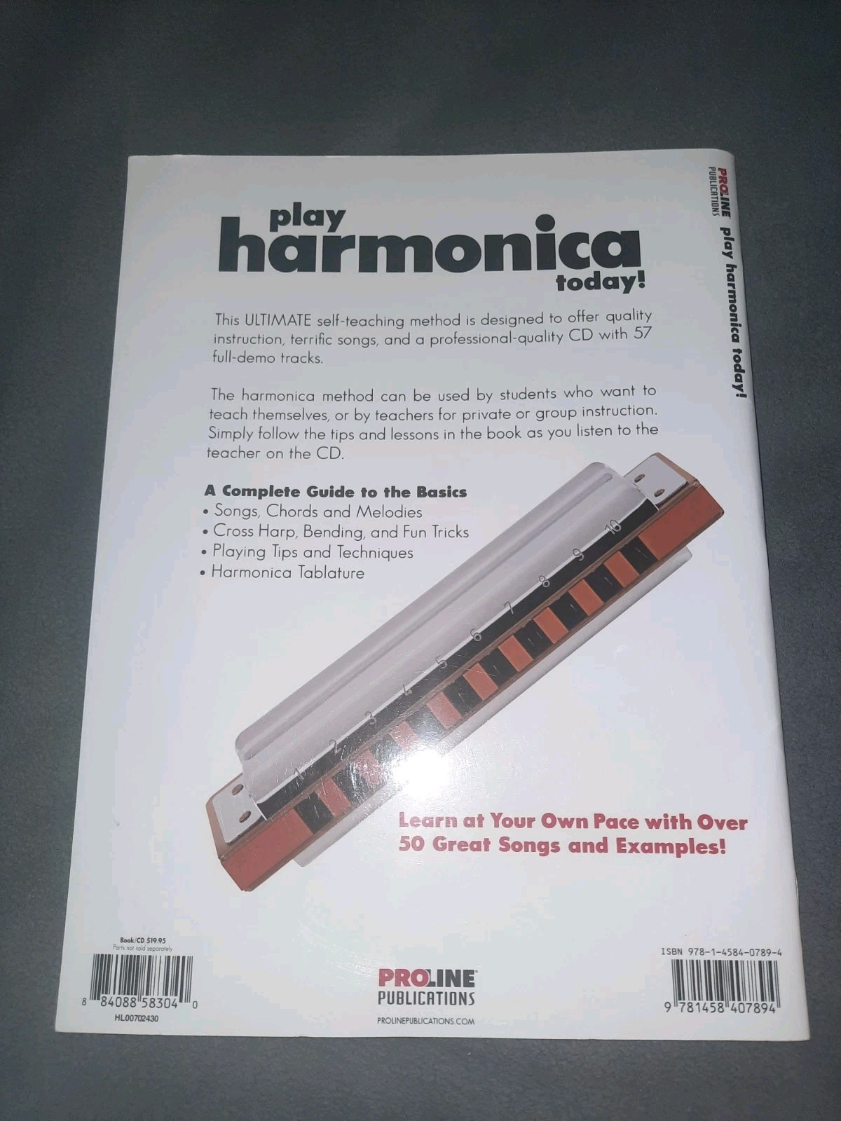 Proline Play Harmonica Today! Method Book with Sealed CD Sheet Music by Proline