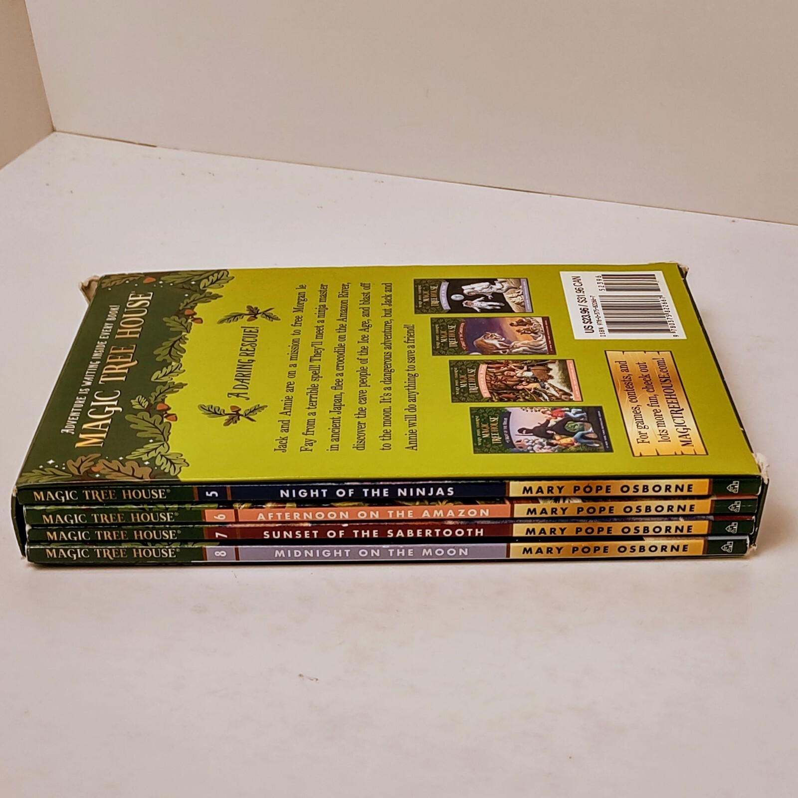 Mary Pope Osborne Magic Tree House Books 5-8 Boxed Set Fantasy Magic Action