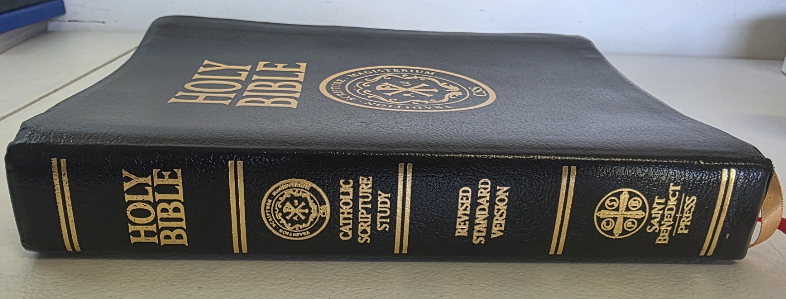 RSV Catholic Scripture Study Holy Bible Saint Benedict Press Black Leather