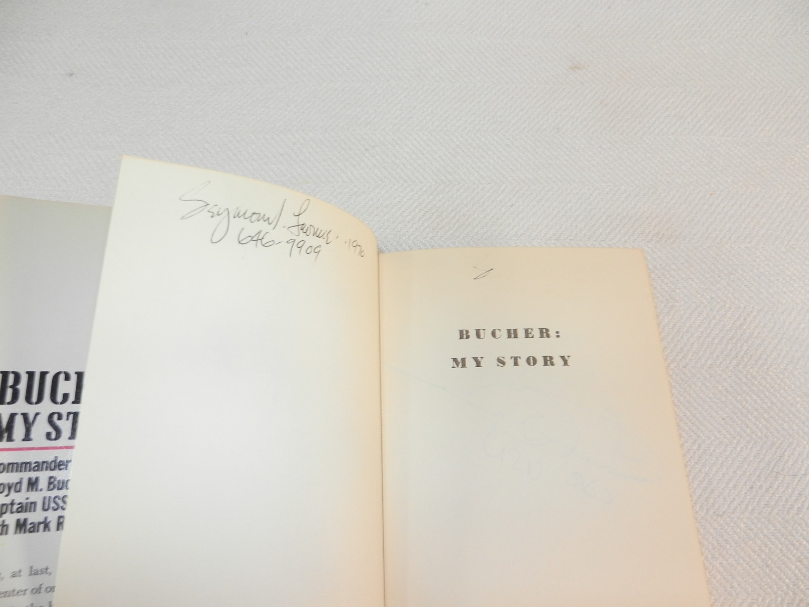VIETNAM 1968 No Korea USS Pueblo & POW “BUCHER: MY STORY” Capt Bucher Signed