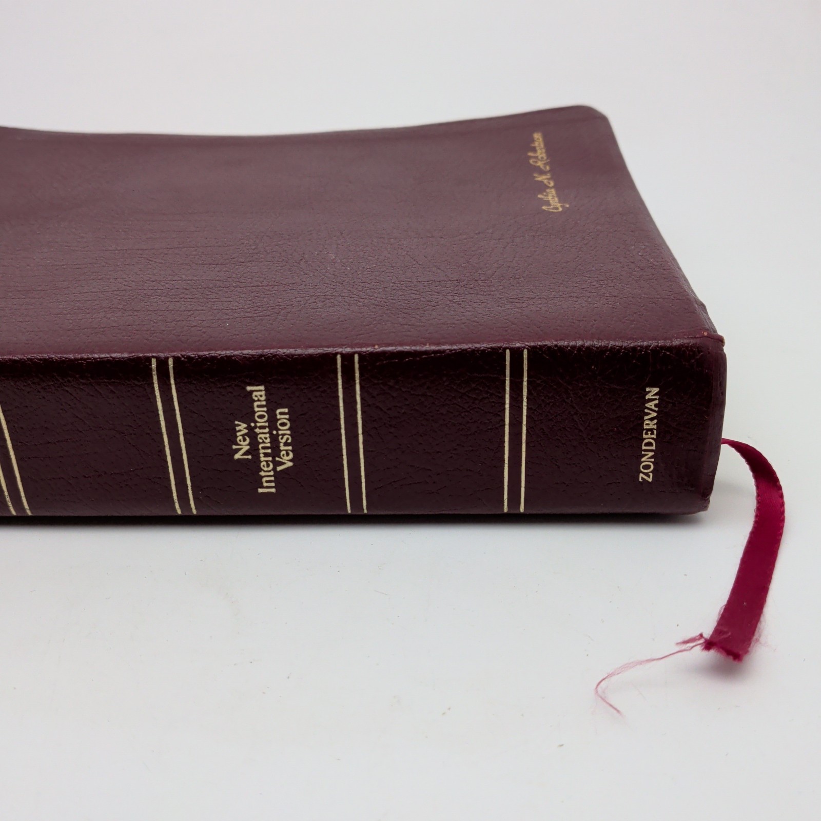 NIV Study Bible 1985 Leather Indexed New International Version Bonded Leather