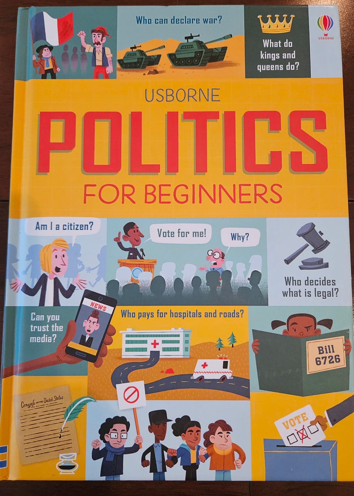 Usborne Politics for Beginners, Hardcover by Frith, Alex; Hore, Rosie; Stowel…