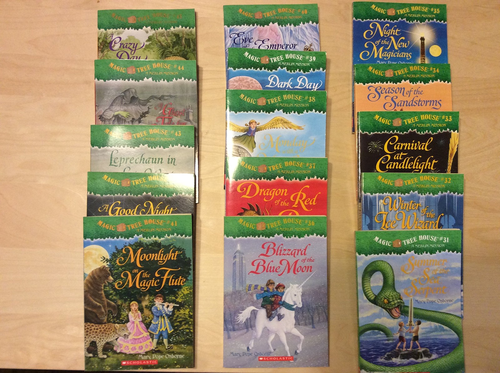 Magic Tree House Merlin Missions Collections 17 Books Set (Books29-45) – pap…