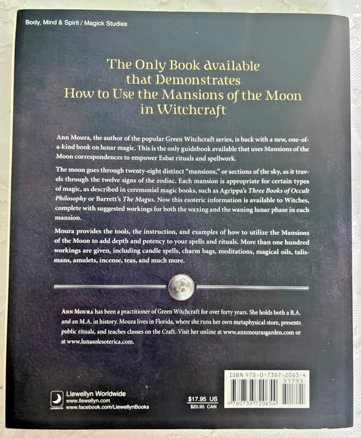 Mansions of the Moon for the Green Witch by Ann Moura 2010 Paperback 230 Pages
