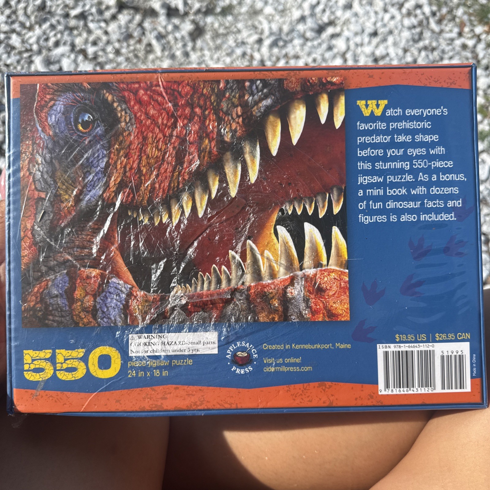 Dinosaur T-Rex Puzzle 550 pcs 18×24 NIB Sealed